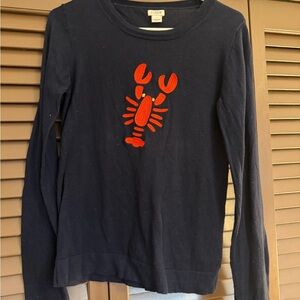 J. Crew Classic Navy Knit Top